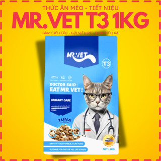 [XẢ RẺ] MR.VET T3 1KG ngừa sỏi thận, hỗ trợ tiết niệu, dành cho mèo mọi lứa tuổi