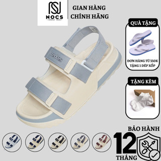 Giày Sandal Nữ SANDANI S1 NOC Dép Quai Hậu Nữ 2 Quai Ngang Kem Phối Xanh Nhạt Nhẹ-Bền-Dễ Thương