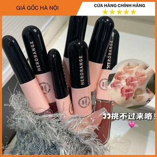  Son Môi 2 Đầu HERORANGE Với Công Thức Son Nhung Lì + Son Bóng Kết Hợp Màu Đa Dạng Dễ Sử Dụng Mềm Môi Lâu Trôi 