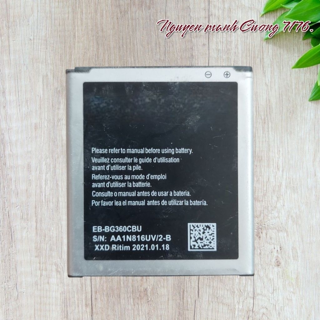 Pin SS Galaxy Core Prime G360 (EB-BG360CBE) Bóc Máy Chính Hãng Đã Qua Sử Dụng Hoạt Động Tốt