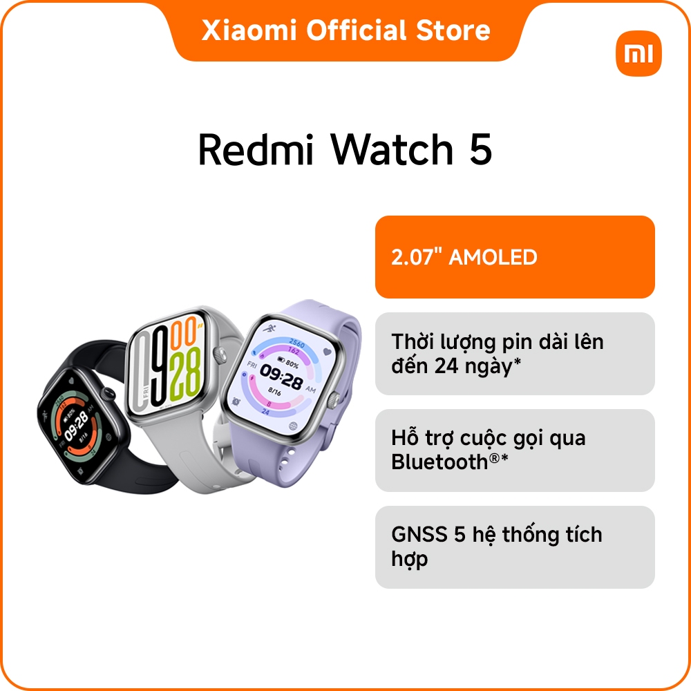 Đồng hồ thông minh Redmi Watch 5 |Redmi Watch 5 Lite| Redmi Watch 5 Active | BigBuy360 - bigbuy360.vn