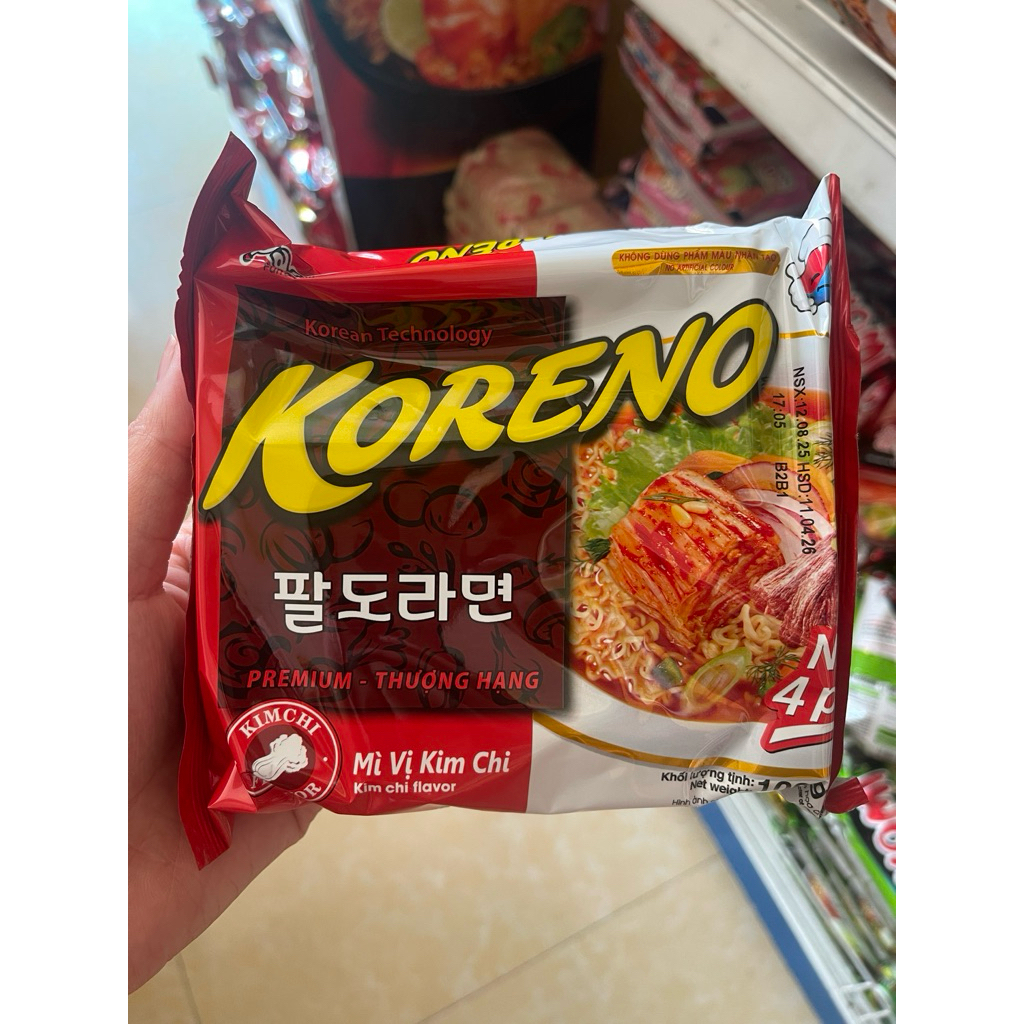 Combo 10 gói mì koreno vị kim chi