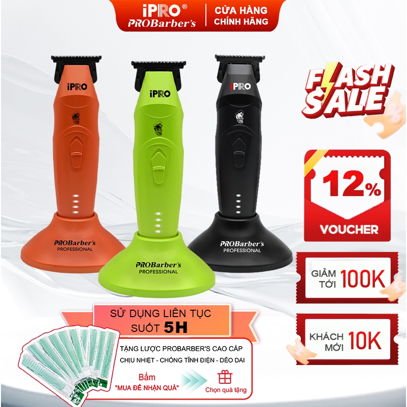 [iPRO Official] Tông Đơ Chấn Viền Lưỡi Dao Cố Định IPRO PROBarbers S8195 Sắc Bén Chuyên Nghiệp