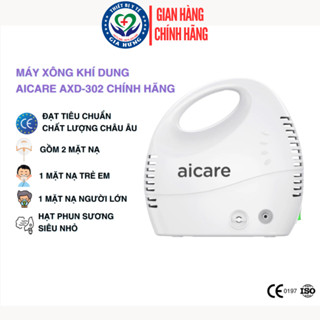 Máy Xông Khí Dung, Máy Xông Mũi Họng Đa Năng  AICARE AXD-302 Hàng Chính Hãng