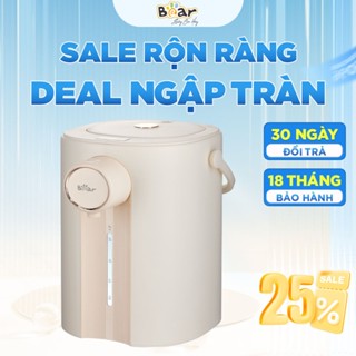 Bình thuỷ điện Bear khử clo 5L Quốc Tế bảo hành 18 tháng - 11 Mức Nhiệt Đun Nước Pha Sữa