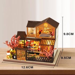  Mô Hình Lắp Ráp Nhà Gỗ Búp Bê DIY Mô hình TC14 TC15 - Siêu mini 