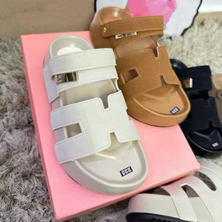   Màu mới về 2025 Dép Sandal quai hậu chữ H Đế cao 4-5cm Nhẹ,Êm Chân- Mac uin 
