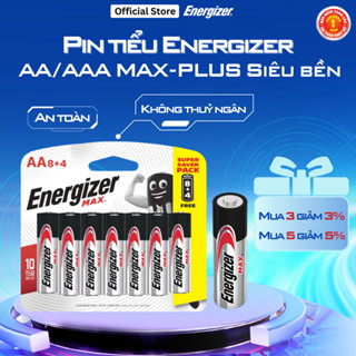 Pin Energizer AA/ AAA Max, Pin tiểu 2A/ 3A Plus, Siêu bền, An toàn, Chống rỉ - Hàng chính hãng