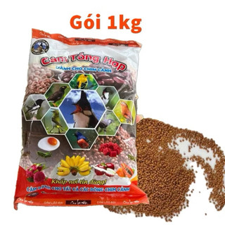 Cám chim tổng hợp Lão Đại gói 1kg, 500gr - Cám chim chào mào, chòe, mi, khướu, cám tổng hợp cho chim
