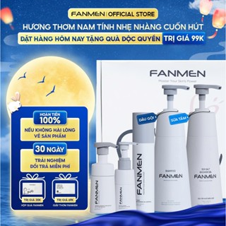 [ Combo Toàn Diện] Combo Dầu gội sạch gầu mượt tóc, Sữa tắm muối biển chết, Bọt vệ sinh nam, Sữa rửa mặt và toner Fanmen
