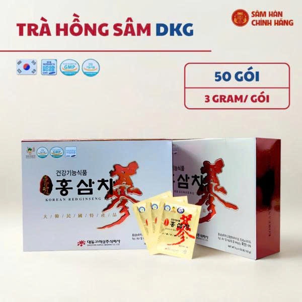 Trà hồng sâm Daedong -Korean Red Ginseng Tea hộp 50 gói