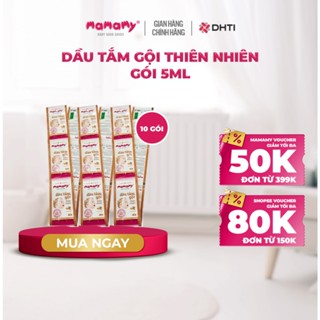 Sữa tắm gội Mamamy cao cấp chính hãng cho bé từ sơ sinh, gốc thực vật thiên nhiên, dịu lành gói 5ml