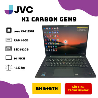 Laptop Cao Cấp Thinkpad x1 carbon gen 9 Core i5, i7 11th Ram 8gb ssd 256 14 inch FullHD Pin>4h
