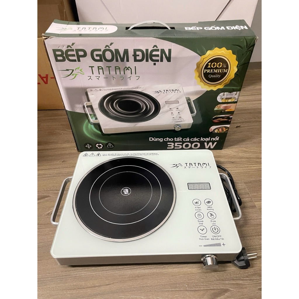 [ BẢO HÀNH 12 THÁNG ]BẾP GỐM HỒNG NGOẠI TATAMI DÙNG CHO TẤT CẢ MỌI LOẠI NỒI CÔNG SUẤT 3500WW