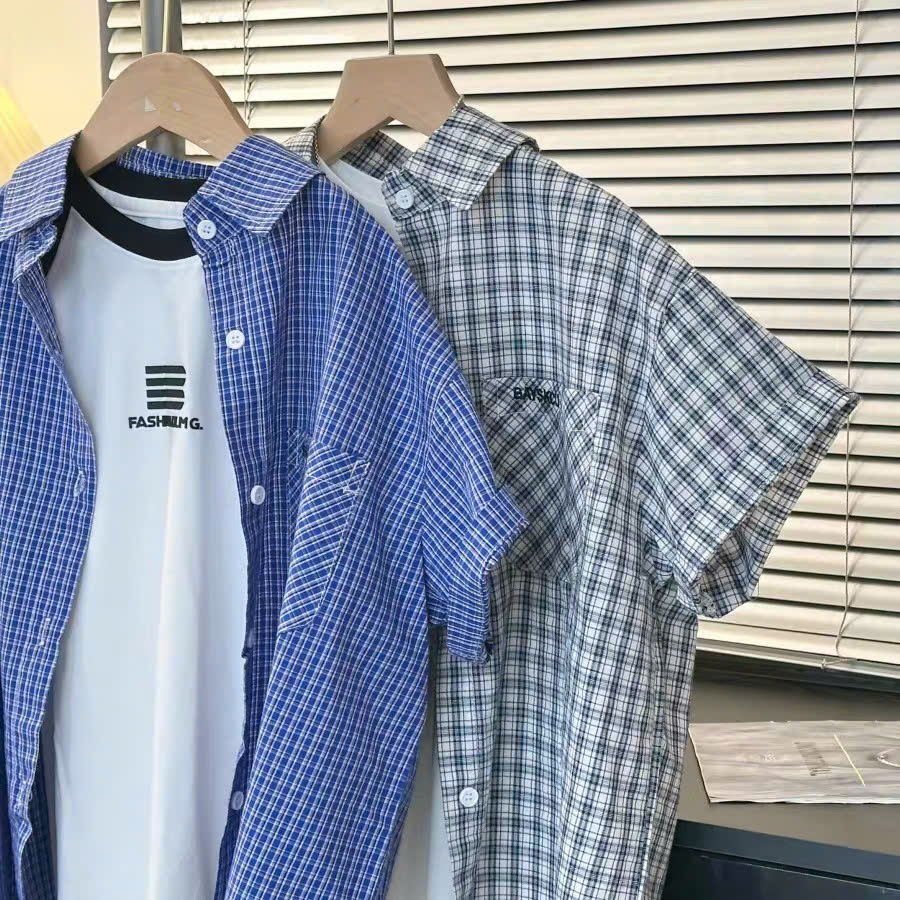 Áo sơ mi ngắn tay bé trai đi chơi đi học JULY KId. Đủ size cho bé từ 17 tới 35kg .(3-9 tuổi)