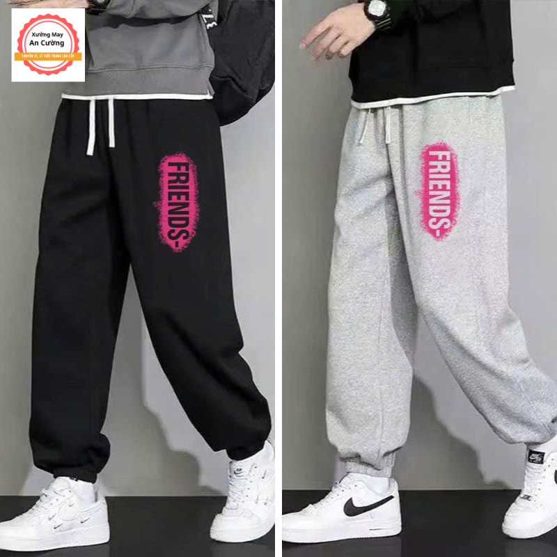 Quần Nỉ Tăm Jogger Nam Nữ Unisex – Quần Jogger Ống Rộng Baggy Basic Co Giãn Bo Gấu XMAC JOGGER 21