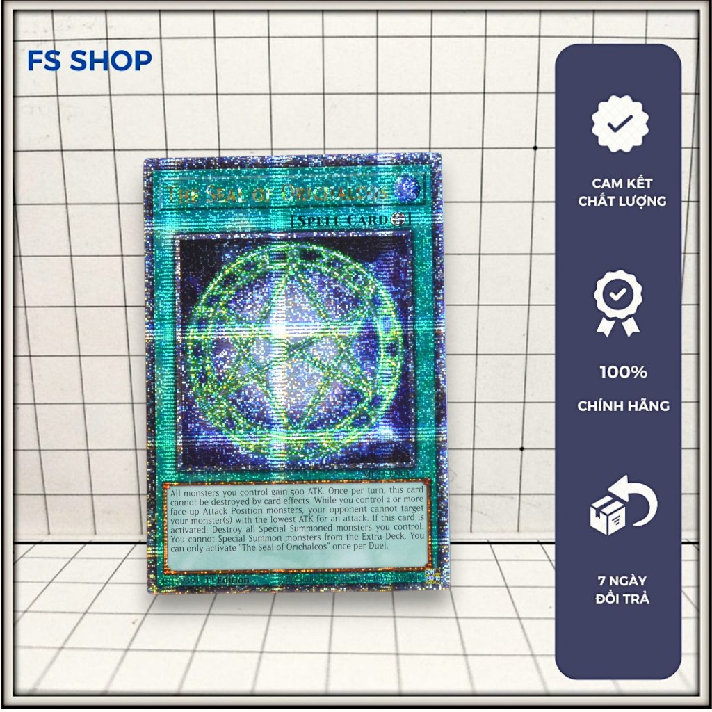 [FS Yugioh] Thẻ Bài Yugioh Chính Hãng The Seal of Orichalcos – 25th Secret Rare