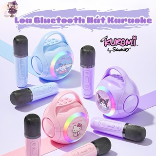  Loa Bluetooth Karaoke Mini Hình Kuromi   Cinnamonroll Dễ Thương Kèm Mic Không Dây Hát Karaoke Có Đèn Âm Bass Chuẩn 
