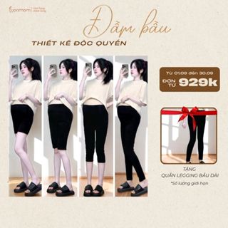 Quần Legging Bầu Hè Joamom Siêu Co Dãn Đủ Các Dáng Chất Mát Phù Hợp Trước Trong Và Sau Sinh Freesize