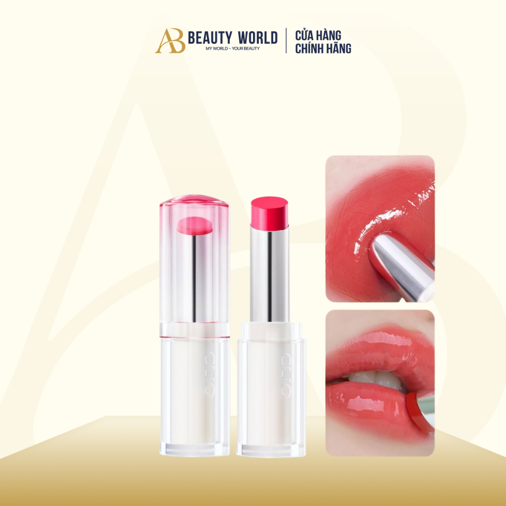 Son Dưỡng Môi Có Màu Clio Crystal Glam Balm 3.2g | AB BEAUTY WORLD