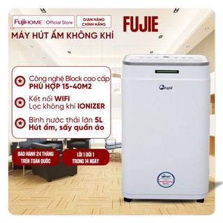  Máy hút ẩm lọc không khí 50m2 Fujie nhập khẩu Ionizer lọc sạch không khí kết nối Wifi thông minh chế độ ngủ khoá trẻ em 