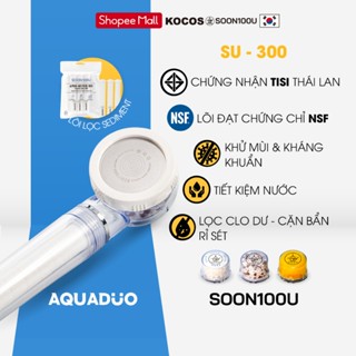  SU-300 Đầu vòi sen tắm  tăng áp lọc nước  3 Thanh lọc nước SOON100U 