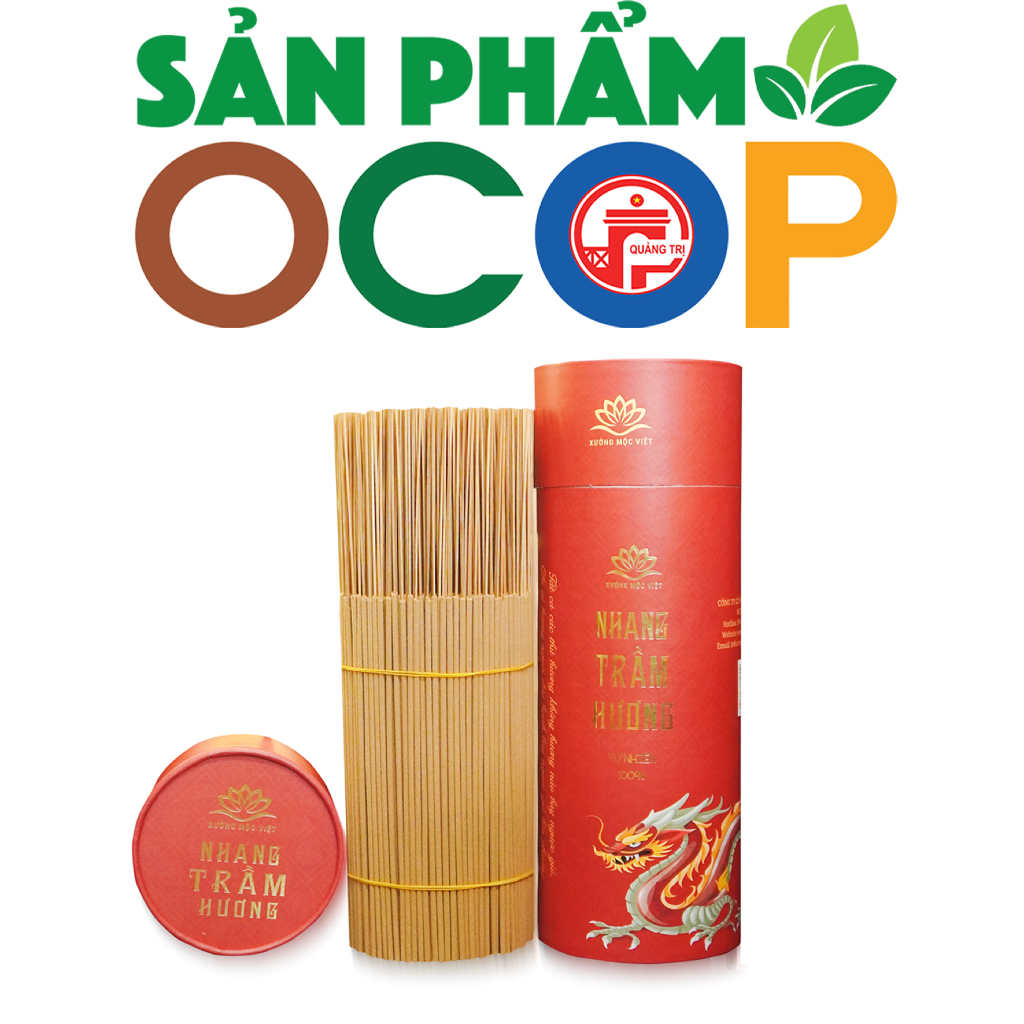 Nhang trầm hương cao cấp sạch [500gr & 1kg] chuẩn sản phẩm OCOP, ISO 9001 - Xưởng Mộc Việt