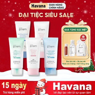  Kem Chống Nắng Make Prem Vật Lý Hoá Học Nâng Tone Kiềm Dầu Make P:rem UV Defense Me SPF50+ PA++++50ml 