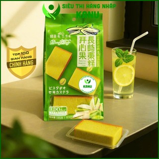  Bánh bông lan Nagasaki vị hạt dẻ cười Edo Pack 195g 