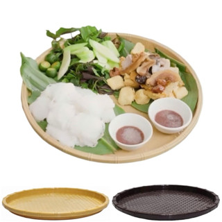  Mẹt nhựa đĩa nhựa giả mây tre đan đựng bún đậu mắm tôm nhựa nguyên sinh cao cấp đủ size hàng dày dặn 