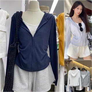    Bigsize 55-100kg  Áo Cardigan nữ kéo khóa phong cách trẻ trung 173 
