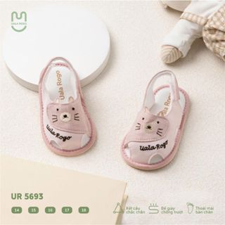 Dép bé trai bé gái tập đi Ualarogo sandal đế cao su chống trượt xăng đan quai dán điều chỉnh 5607