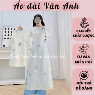 Set Áo Dài Mẹ Và Bé 4 Tà DIÊN PHÚC Vải Tơ Thêu Mặc Sang Trọng Toả Sáng-may sẵn  AD VÂN ANH  