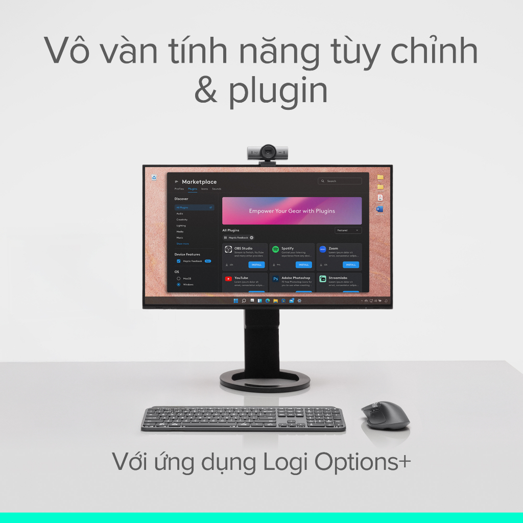 Chuột không dây công thái học Logitech MX Master 4 - Rung phản hồi, Cuộn siêu nhanh, Sạc USB-C | BigBuy360 - bigbuy360.vn