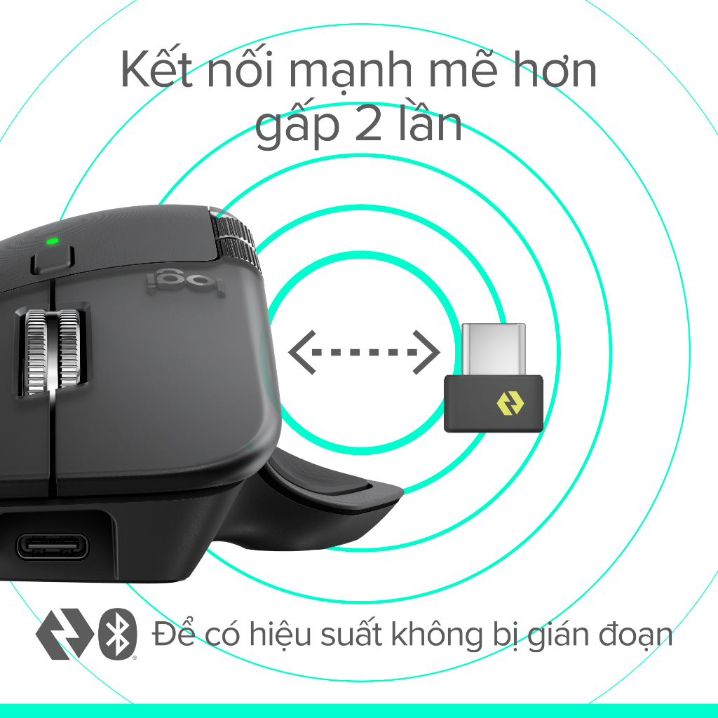 Chuột không dây công thái học Logitech MX Master 4 - Rung phản hồi, Cuộn siêu nhanh, Sạc USB-C | BigBuy360 - bigbuy360.vn