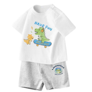  Bộ đồ thun mặc nhà đi chơi cho bé trai in hình xe,siêu nhân July kid. Vải 4c chính phẩm mềm mát  đủ size từ 16-35kg. 