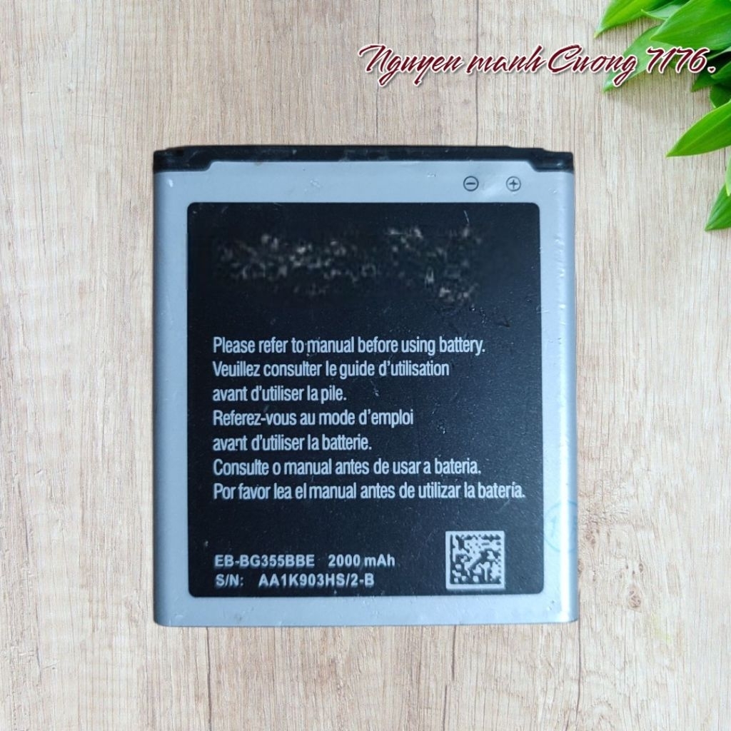 Pin SS Galaxy Core 2 G355 (EB-BG355BBE) Bóc Máy Đã Qua Sử Dụng Hoạt Động Tốt