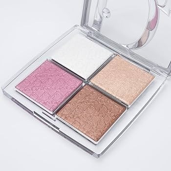 Phấn bắt sáng Highlight D 4 Ô Backstage Glow Face Palette màu 001