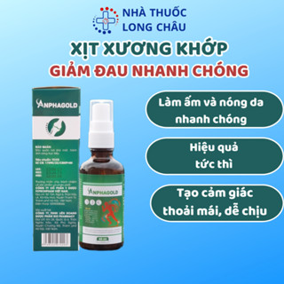 Chai Xịt Anpha Gold Giảm Nhanh Đau Nhức Xương Khớp, Massgae Vùng Đau Do Chấn Thương, Vết Côn Trùng Đốt  100ml