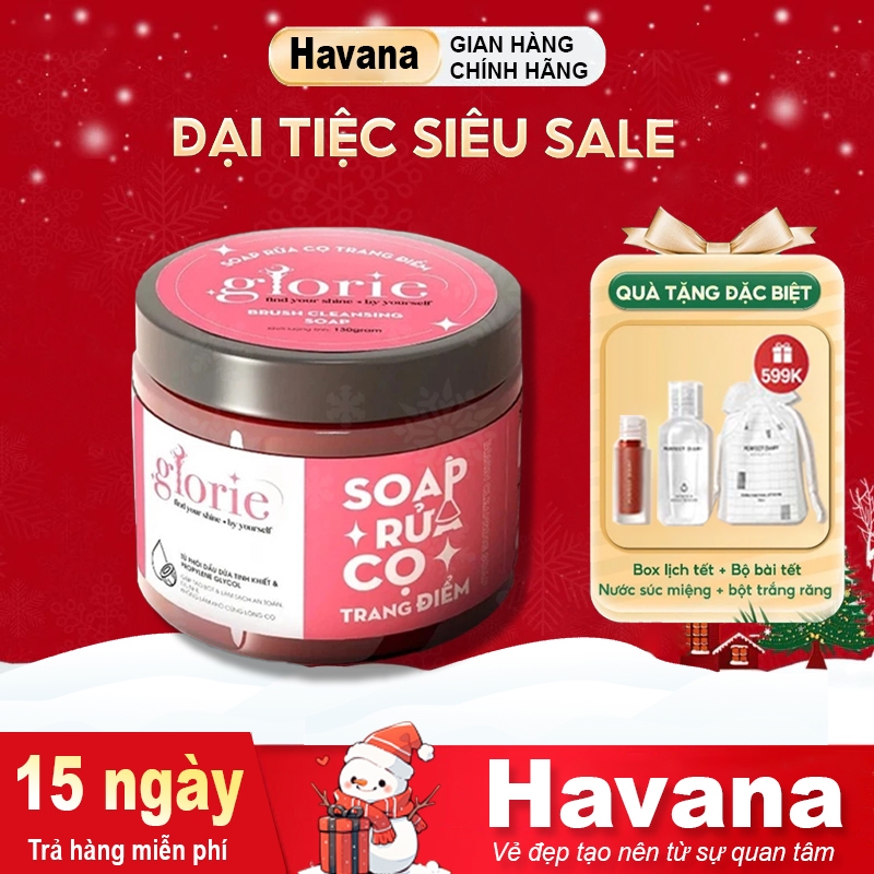 Sáp Rửa Cọ Glorie Brush Cleansing Soap 130g