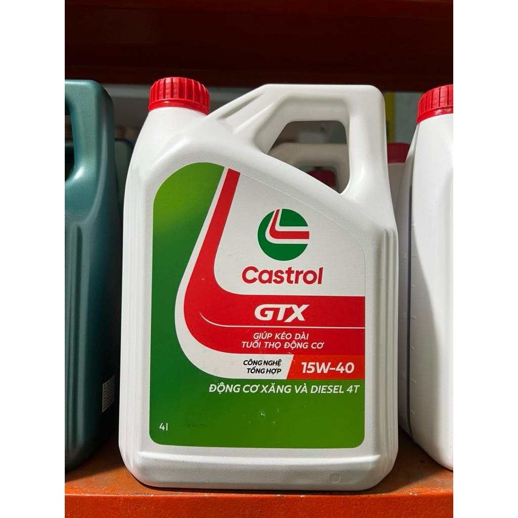 Nhớt castrol GTX 15W40 SN/CF chính hãng 2025 mới 100%, castrol 15w40