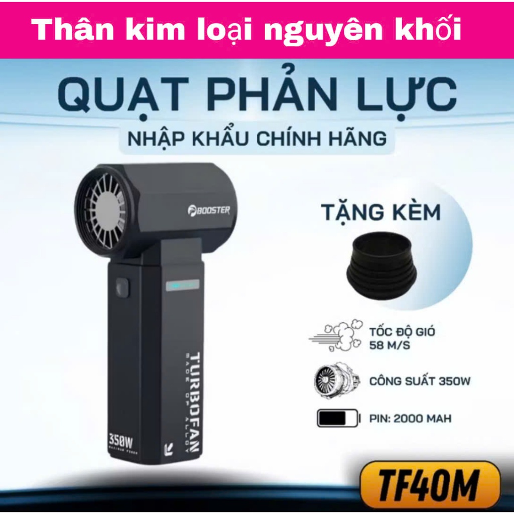 [92] Quạt phản lực siêu mạnh Jetfan TF40M - Chính hãng - Bảo hành 12 tháng