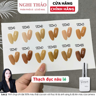 Sơn gel thạch đục nâu lẻ màu RAMYLA Nghi Thảo Nails