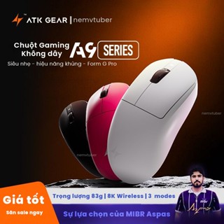   NEW-BH12T Chuột Gaming ATK A9 Dragonfly SE Plus Pro Promax Ultra - Paw3950 Paw3950Ultra  - tặng kèm dongle 8k 