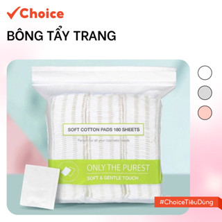 Bông tẩy trang Choice Xuka-001 siêu mềm mại, siêu dai 180 miếng