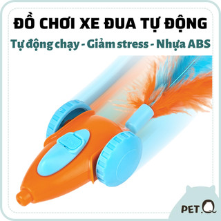  Đồ chơi cho mèo FOFOS Xe đua tự động Đồ chơi đuổi bắt giảm stress Mô phỏng chuột Kèm cáp sạc ABS cao cấp 