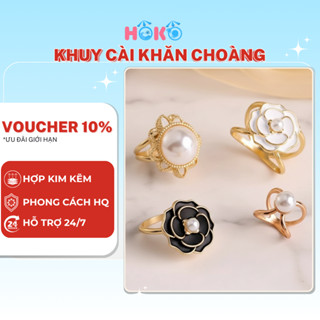 Khuy cài khăn choàng lụa HOKO phụ kiện khóa cài thắt cố định khăn quàng cổ thời trang phong cách Hàn Quốc