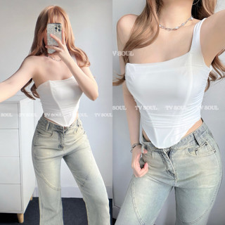 [ẢNH THẬT] Tổng hợp Áo phối ren nấc gài dáng corset có gọng định hình
