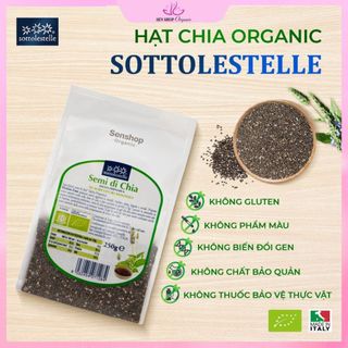 Hạt chia hữu cơ (Sottolestelle Organic Chia Seeds) - 250gr