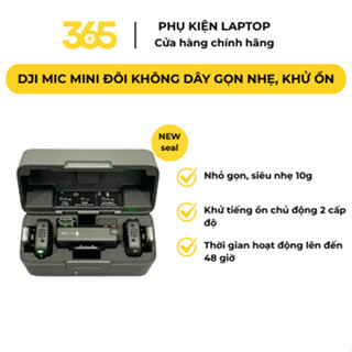 [365] Bộ Micro Không Dây Cài Áo, Thiết Bị Quay Vlog,Thu âm DJI Mic Mini Đôi Nhỏ Gọn Nhẹ, Khử Ồn Chất Lượng(MIC MINI ĐÔI)
